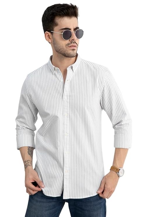 SNITCH Men's Cotton Regular Fit Shirt