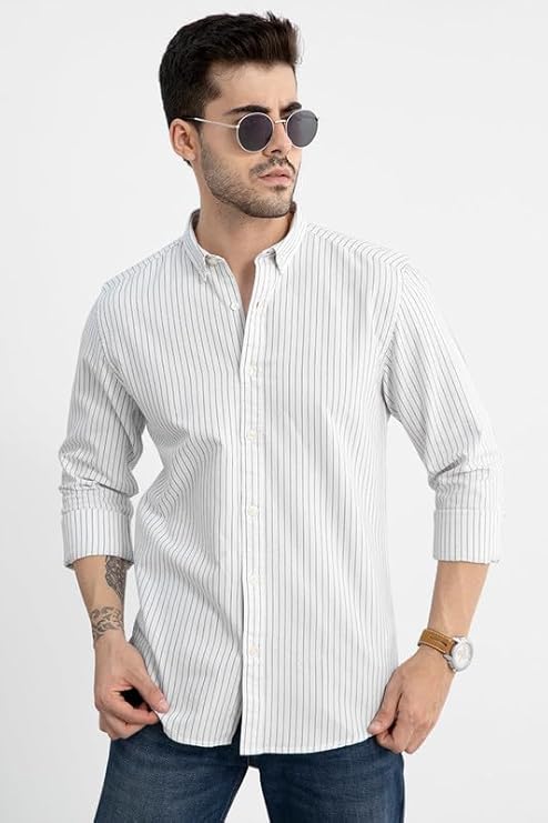 SNITCH Men's Cotton Regular Fit Shirt