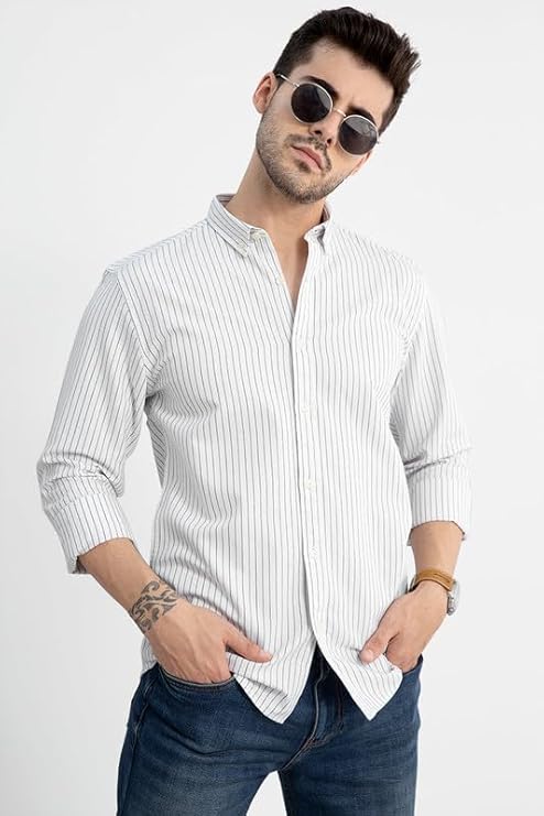 SNITCH Men's Cotton Regular Fit Shirt