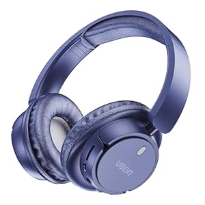 UBON HP-705 Beast Bluetooth Headphones with 30 Hrs Playtime | Deep Bass | 40 MM Driver | Soft Cushion | Over The Ear Headphones (Blue)